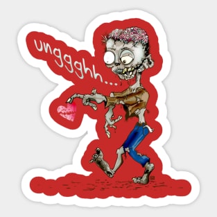 Even Zombies Need Love Sticker